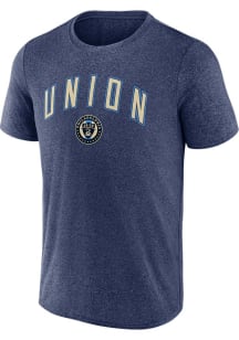 Philadelphia Union Navy Blue Drop Kick Short Sleeve T Shirt