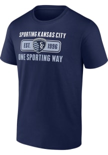 Sporting Kansas City Navy Blue Blindside Short Sleeve T Shirt
