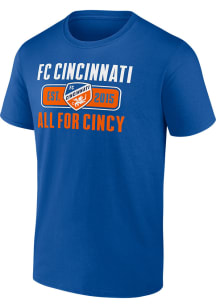 FC Cincinnati Blue Blindside Short Sleeve T Shirt