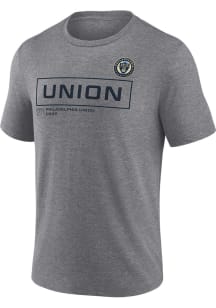 Philadelphia Union Charcoal Cool Down Short Sleeve Fashion T Shirt