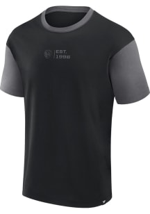 Sporting Kansas City Black Recovery Short Sleeve Fashion T Shirt