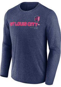 St Louis City SC Navy Blue Goal Line Long Sleeve T-Shirt
