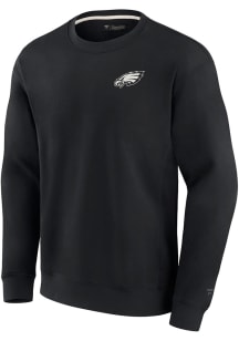Philadelphia Eagles Mens Black Signature Fleece Long Sleeve Fashion Sweatshirt