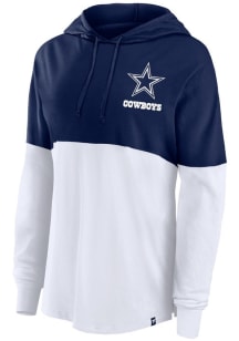 Dallas Cowboys Womens White Backup Option Hooded Sweatshirt