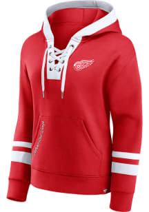 Detroit Red Wings Womens Red Iconic Hooded Sweatshirt