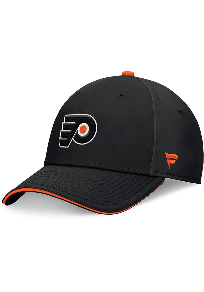 Philadelphia Flyers Mens BLACK 2024 Stadium Series Stretch Flex Hat