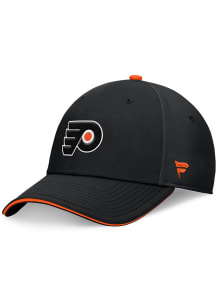 Philadelphia Flyers Mens Black 2024 Stadium Series Stretch Flex Hat