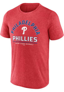 Philadelphia Phillies Red Front and Center Short Sleeve T Shirt