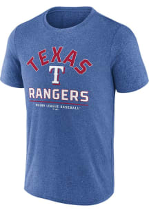 Texas Rangers Blue Front and Center Short Sleeve T Shirt
