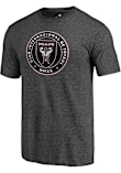 Inter Miami CF Grey Primary Logo Short Sleeve Fashion T Shirt