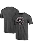 Inter Miami CF Grey Primary Logo Short Sleeve Fashion T Shirt