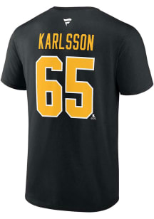 Erik Karlsson Pittsburgh Penguins Black Player NN Short Sleeve Player T Shirt