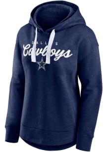 Dallas Cowboys Womens Navy Blue Promo Set Hooded Sweatshirt