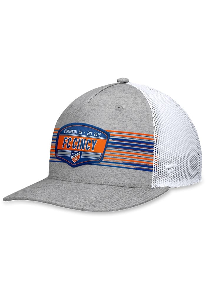 FC Cincinnati Stroke Trucker Adjustable Hat - Grey