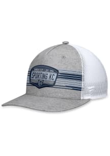 Sporting Kansas City Stroke Trucker Adjustable Hat - Grey