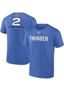 Shai Gilgeous-Alexander Oklahoma City Thunder Blue Behind the Back NN Short Sleeve Player T Shirt