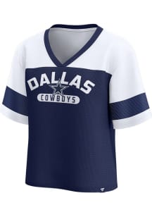 Dallas Cowboys Womens Homeschool Fashion Football Jersey - Navy Blue