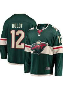 Matt Boldy Minnesota Wild Mens Green Home Breakaway Hockey Jersey