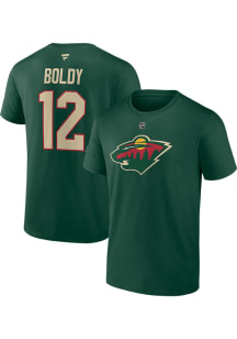 Matt Boldy Minnesota Wild Green Player NN Short Sleeve Player T Shirt