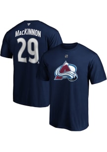 Nathan MacKinnon Colorado Avalanche Navy Blue Player NN Short Sleeve Player T Shirt