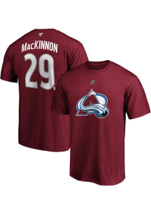 Nathan MacKinnon Colorado Avalanche Maroon Player NN Short Sleeve Player T Shirt
