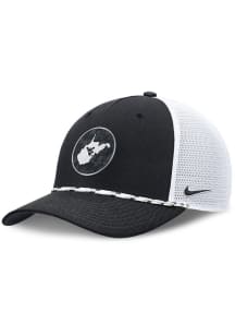 Nike West Virginia Mountaineers Alt Uniform 5-Panel Rope Trucker Adjustable Hat - Black
