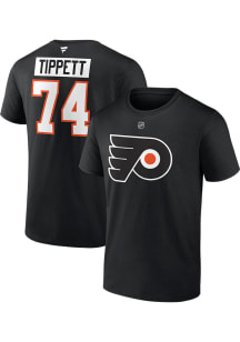 Owen Tippett Philadelphia Flyers Black Alt Short Sleeve Player T Shirt