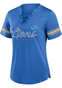 Detroit Lions Womens Play Script Fashion Football Jersey - Blue