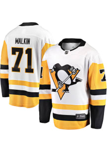 Evgeni Malkin Pittsburgh Penguins Mens White Road Hockey Jersey