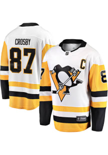 Sidney Crosby Pittsburgh Penguins Mens White Road Hockey Jersey