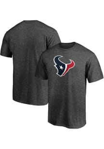Houston Texans Charcoal Primary Logo Short Sleeve T Shirt