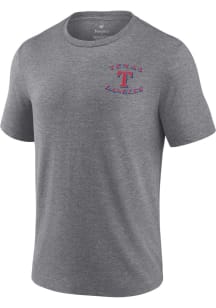 Texas Rangers Grey 2023 WS Champions Vintage Roster Short Sleeve Fashion T Shirt