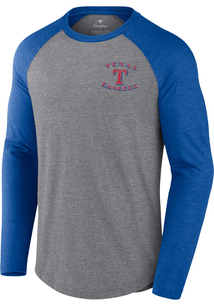 Texas Rangers 2023 WS Champions Vintage Roster Grey Long Sleeve Fashion ...