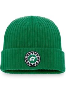 Dallas Stars Green Cuffed Beanie Mens Knit Hat