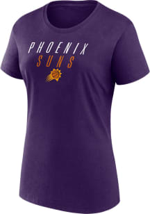 Phoenix Suns Womens Purple Script Short Sleeve T-Shirt