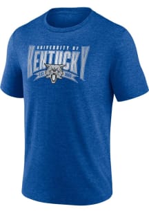 Kentucky Wildcats Blue Blend Banner Short Sleeve Fashion T Shirt