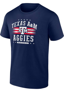 Texas A&amp;M Aggies Navy Blue Americana Short Sleeve T Shirt