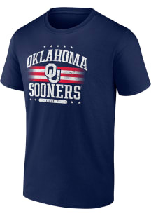 Oklahoma Sooners Navy Blue Americana Short Sleeve T Shirt