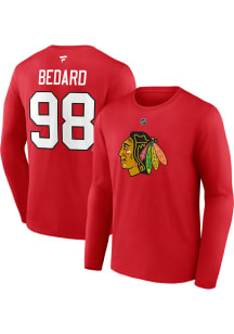 Connor Bedard Chicago Blackhawks Red Primary Short Sleeve Player T Shirt