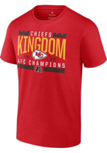 Kansas City Chiefs Red 2023 AFC Conference Champions Hometown Short Sleeve T Shirt