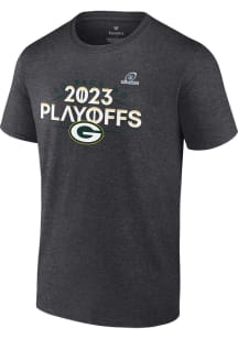 Green Bay Packers Charcoal 2023 Playoff Participant Short Sleeve T Shirt