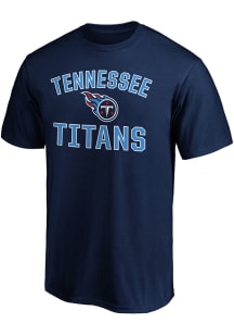 Tennessee Titans Navy Blue Victory Arch Short Sleeve T Shirt