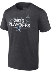 Dallas Cowboys Charcoal 2023 Playoff Participant Short Sleeve T Shirt