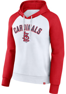 St Louis Cardinals Womens White Indispensible Hooded Sweatshirt