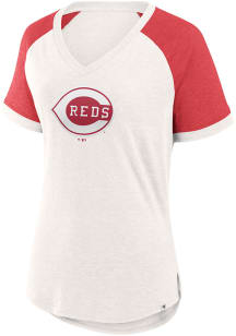 Cincinnati Reds Womens White For the Team Short Sleeve T-Shirt