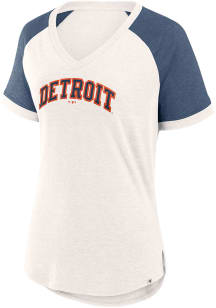 Detroit Tigers Womens White For the Team Short Sleeve T-Shirt