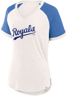 Kansas City Royals Womens White For the Team Short Sleeve T-Shirt