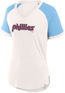Philadelphia Phillies Womens White For the Team Short Sleeve T-Shirt