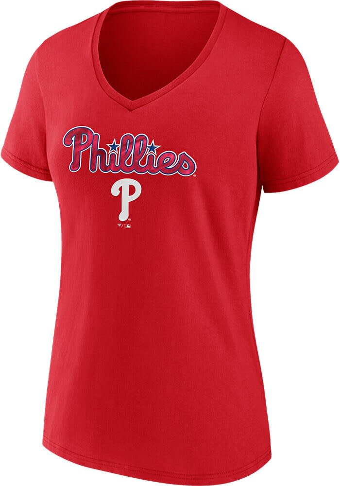 Philadelphia Phillies Womens Shine Bright T-Shirt - Red
