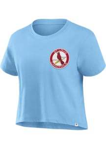 St Louis Cardinals Womens Light Blue Franchise Legend Short Sleeve T-Shirt